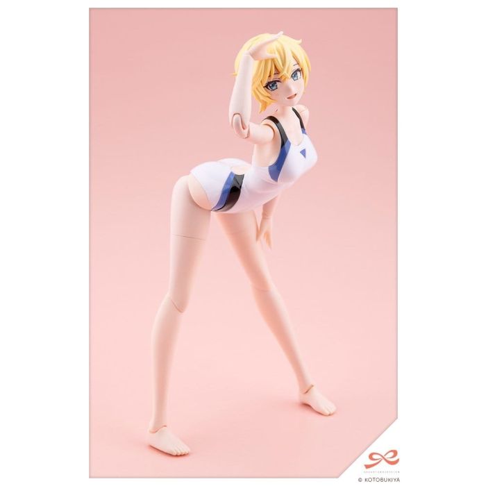 Sousaishojoteien Plastic Model 1/10 Rui Saotome Touou High School Competitive Swimsuit Dreaming Style White Dolphin 16 cm
