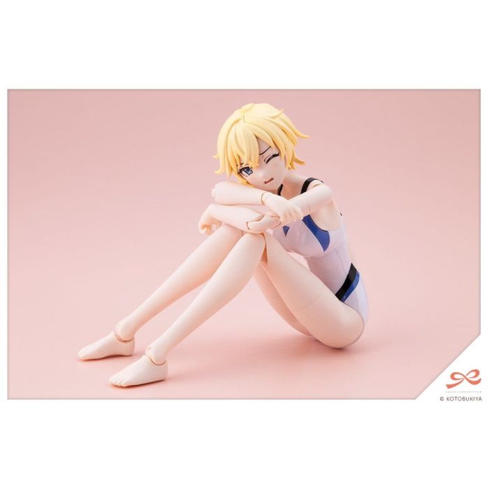 Sousaishojoteien Plastic Model 1/10 Rui Saotome Touou High School Competitive Swimsuit Dreaming Style White Dolphin 16 cm