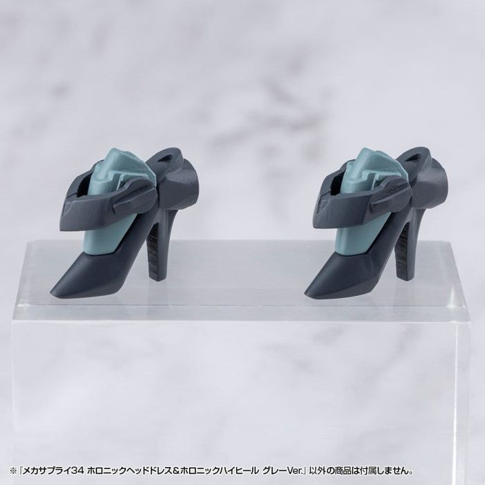 Kotobukiya M.S.G. Model Kit Accessory Set Mecha Supply 34 Holonic Headdress & Holonic High Heels Grey Ver.