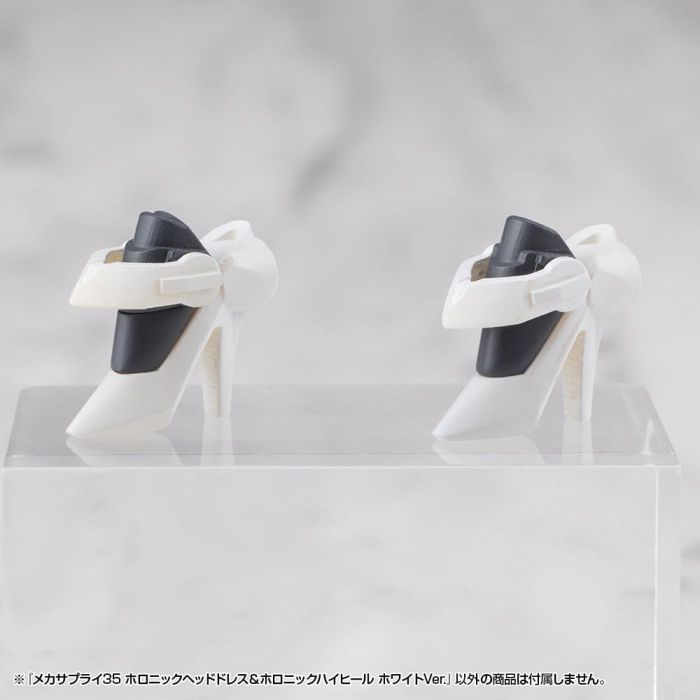 Kotobukiya M.S.G. Model Kit Accessory Set Mecha Supply 34 Holonic Headdress & Holonic High Heels White Ver.