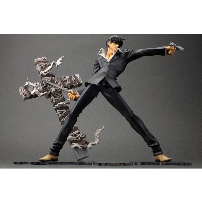 Trigun Badlands Rumble ARTFX J Statue 1/8 Nicholas D. Wolfwood Renewal Package Version 20 cm