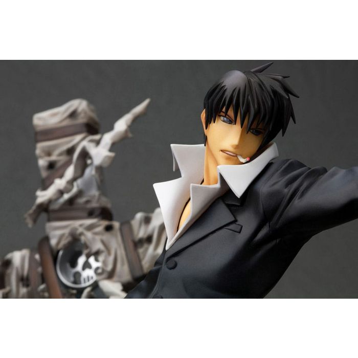 Trigun Badlands Rumble ARTFX J Statue 1/8 Nicholas D. Wolfwood Renewal Package Version 20 cm