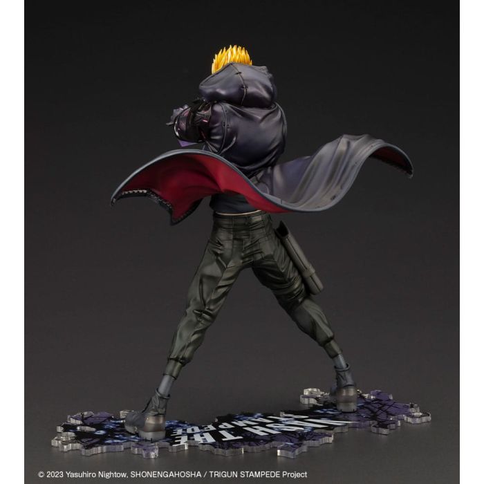 Trigun Stampede ARTFXJ Statue 1/8 Vash the Stampede The Gunman in Black Ver. 22 cm