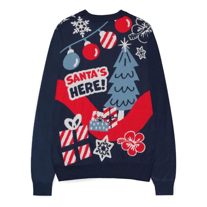 Lilo & Stitch Sweater Stitch Santa (Christmas Jumper) Size S