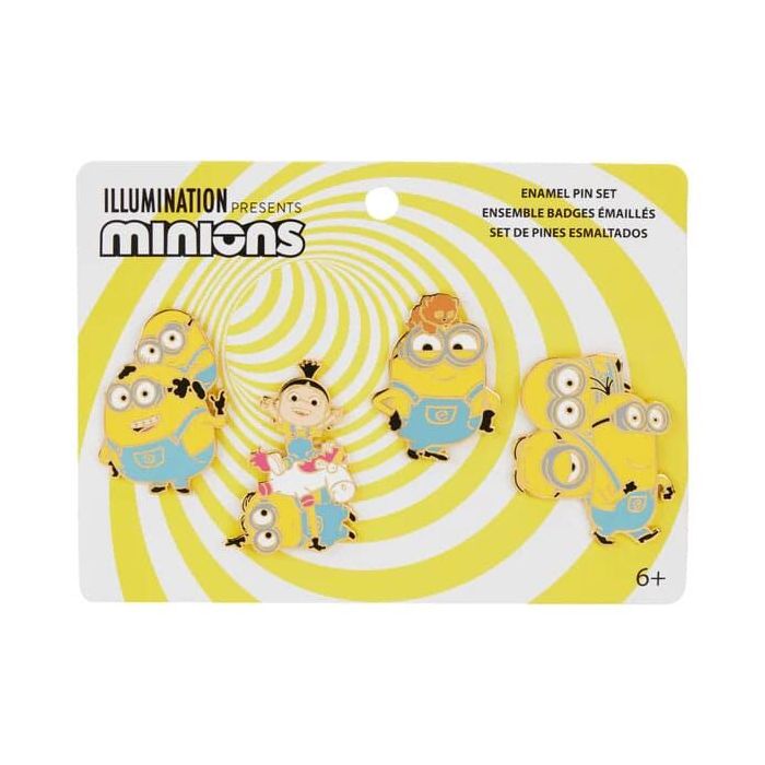 Despicable Me by Loungefly Enamel Pins 4-Set Variety 3 cm 