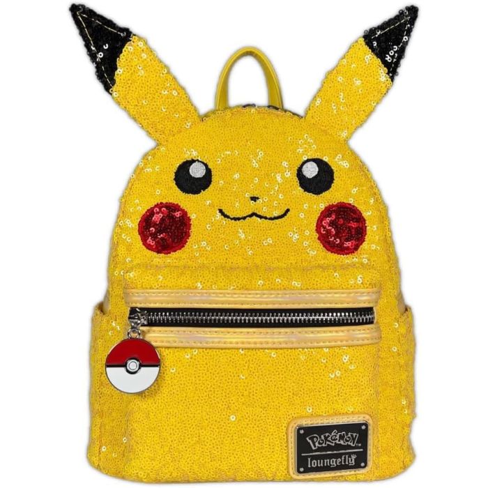 Pokémon by Loungefly Mini Backpack World 1-1 Sequin Pikachu Cosplay