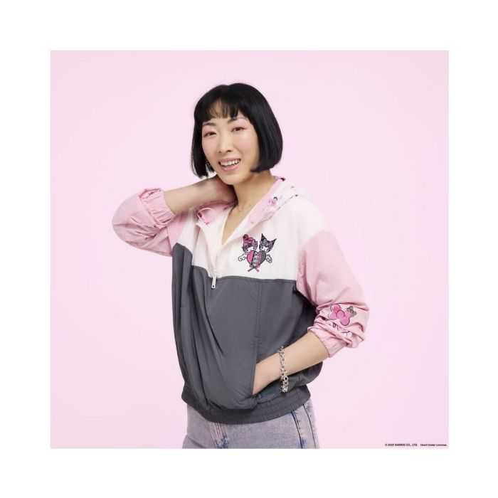 Sanrio by Loungefly Windbreaker Jacket My Melody and Kuromi Size XL