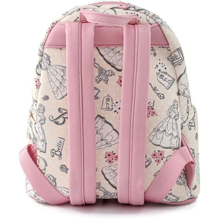 Disney by Loungefly Backpack Beauty and the Beast Belle Creme AOP heo Exclusive