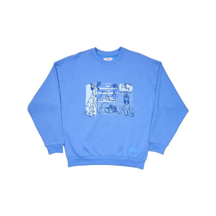 Disney by Loungefly Sweatshirt Unisex Dogs & Cats Oversized Crewneck Size S