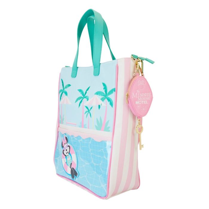Disney by Loungefly Tote Bag with Coin Purse Minnie Mouse Vacation Style 