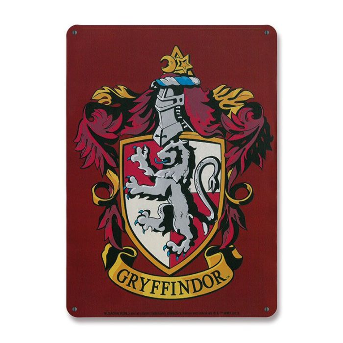 Harry Potter Tin Sign Gryffindor 15 x 21 cm