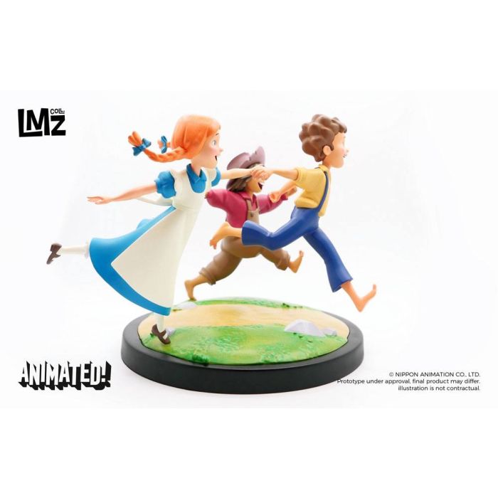 The Adventures of Tom Sawyer Animated! Statue Tom, Huck & Becky 23 cm