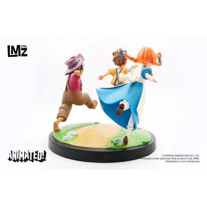 The Adventures of Tom Sawyer Animated! Statue Tom, Huck & Becky 23 cm
