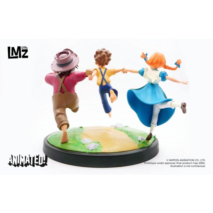 The Adventures of Tom Sawyer Animated! Statue Tom, Huck & Becky 23 cm