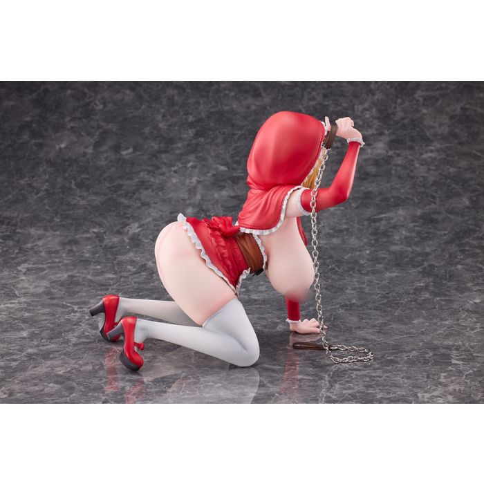 Original Character PVC 1/5 Little Red Riding Hood And The Wolf Girl Little Red Riding Hood 21 cm