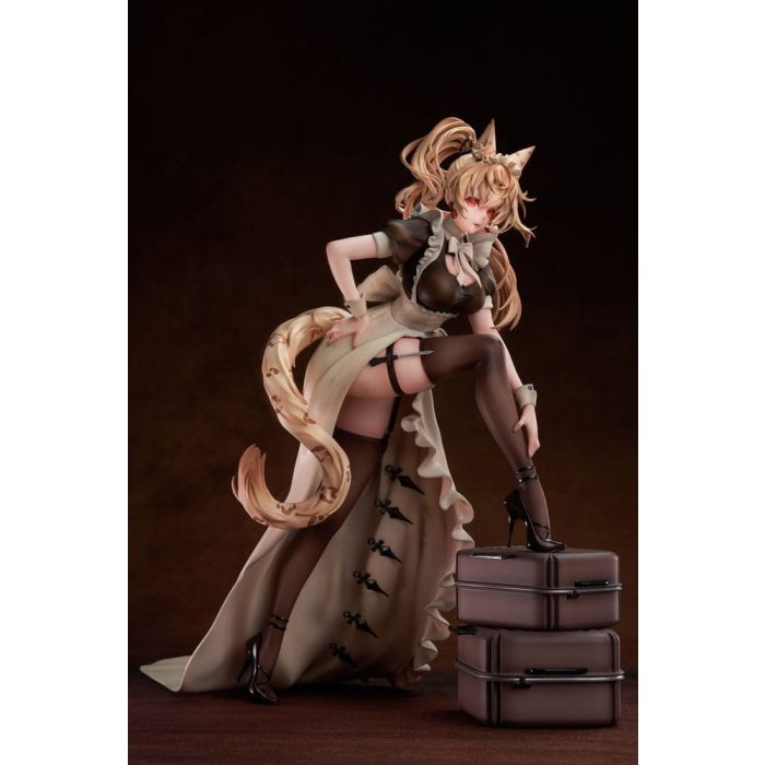 Original Character PVC Statue 1/7 Battle Maid Different Species Leopard Cat Maria Deluxe Edition 24 cm