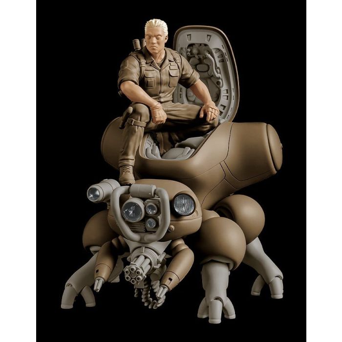 Ghost in the Shell PLAMAX minimum factory Plastic Model Kit Batou with Fuchikoma 8 cm