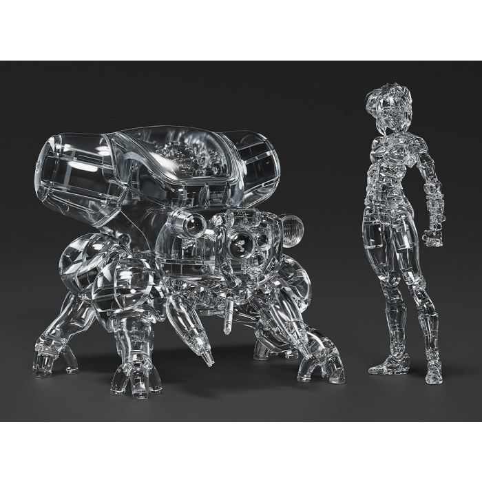 Ghost in the Shell PLAMAX minimum factory Plastic Model Kit Motoko Kusanagi with Fuchikoma: Thermoptic Camouflage Ver. 8 cm