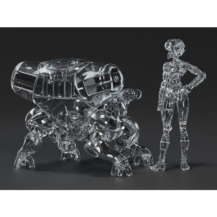 Ghost in the Shell PLAMAX minimum factory Plastic Model Kit Motoko Kusanagi with Fuchikoma: Thermoptic Camouflage Ver. 8 cm