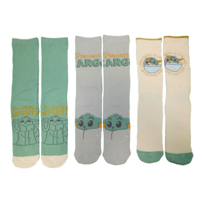 Star Wars The Mandalorian Socks 3-Pack Grogu S-M    