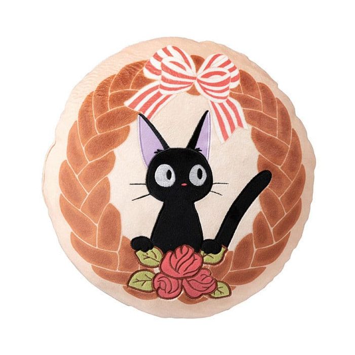 Kiki's Delivery Service Pillow Jiji Bread Wreath 35 x 35 cm  