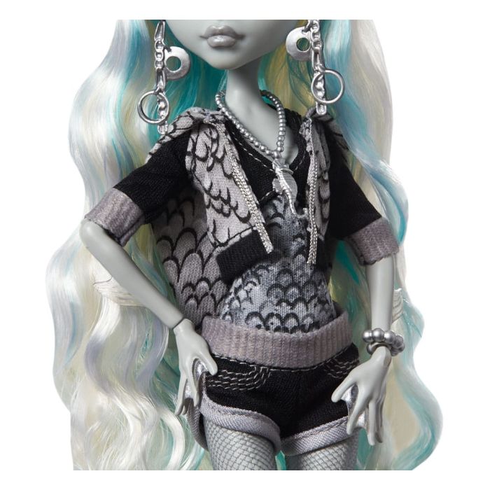 Monster High Reel Drama Doll Lagoona Blue in Black And White