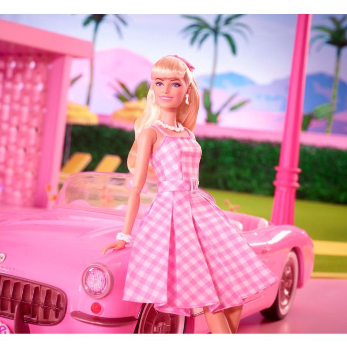 Barbie The Movie Doll Barbie in Pink Gingham Dress