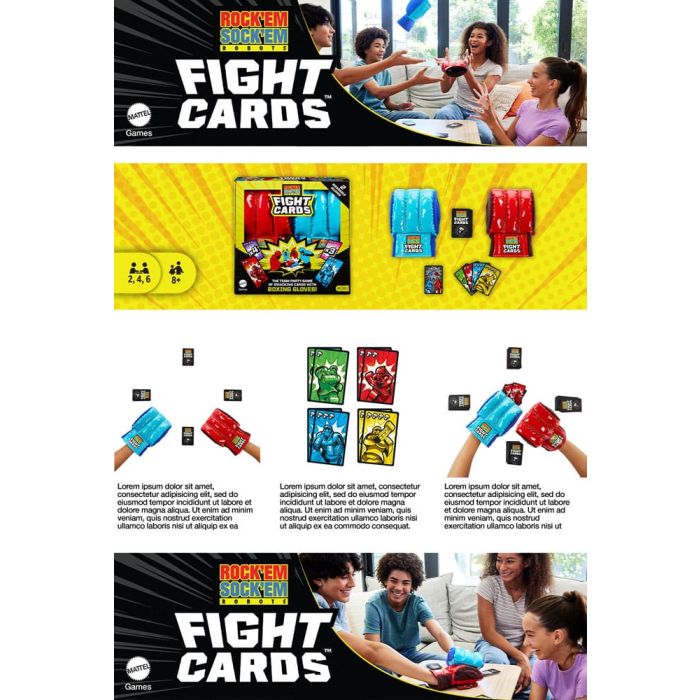 Rock'Em Sock'Em Robots Card Game