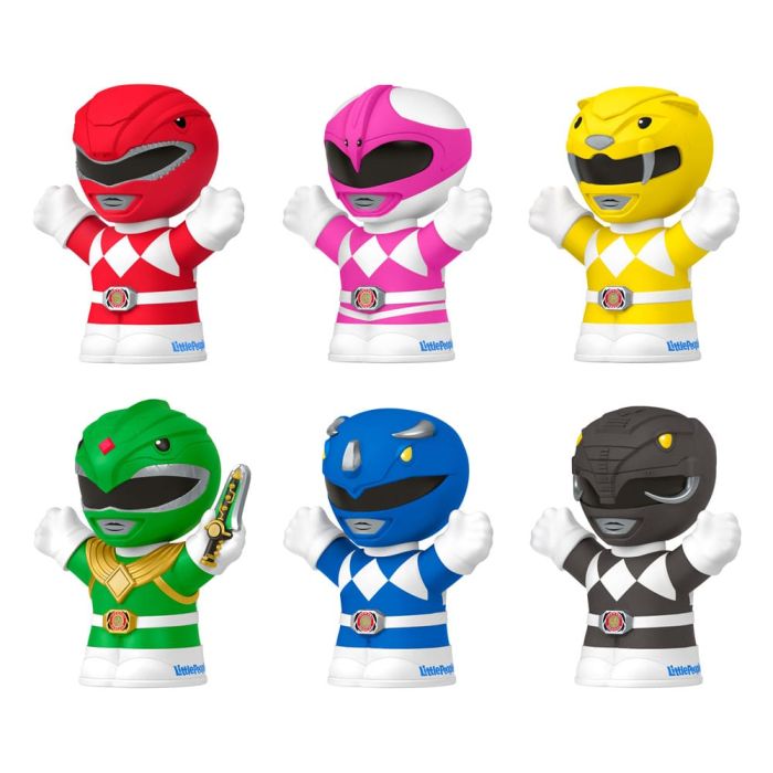 Mighty Morphin Power Rangers Fisher-Price Little People Collector Mini Figures 6-Pack 7 cm