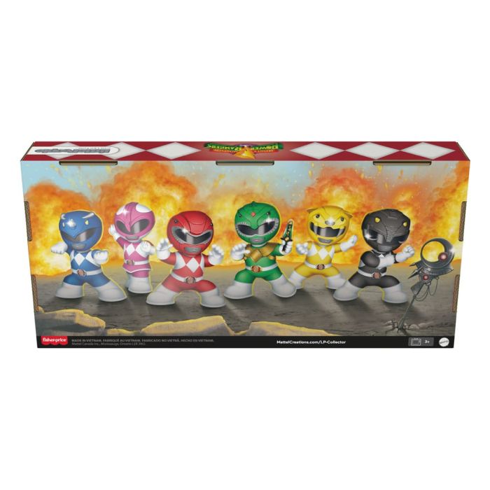 Mighty Morphin Power Rangers Fisher-Price Little People Collector Mini Figures 6-Pack 7 cm