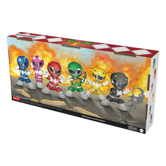 Mighty Morphin Power Rangers Fisher-Price Little People Collector Mini Figures 6-Pack 7 cm