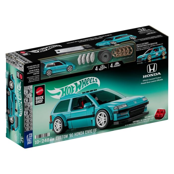 Hot Wheels Speed Series Mattel Brick Shop Building Set 1/32 Custom ’90 Honda Civic EF