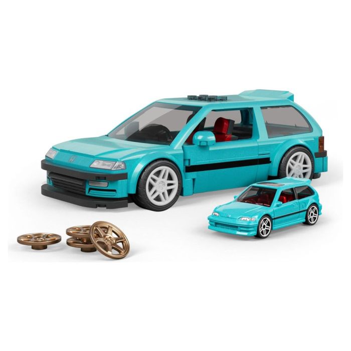 Hot Wheels Speed Series Mattel Brick Shop Building Set 1/32 Custom ’90 Honda Civic EF
