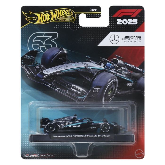 Formula 1 Hot Wheels Premium Die-Cast Vehicle 1:64 Team Mercedes Benz: Driver 1