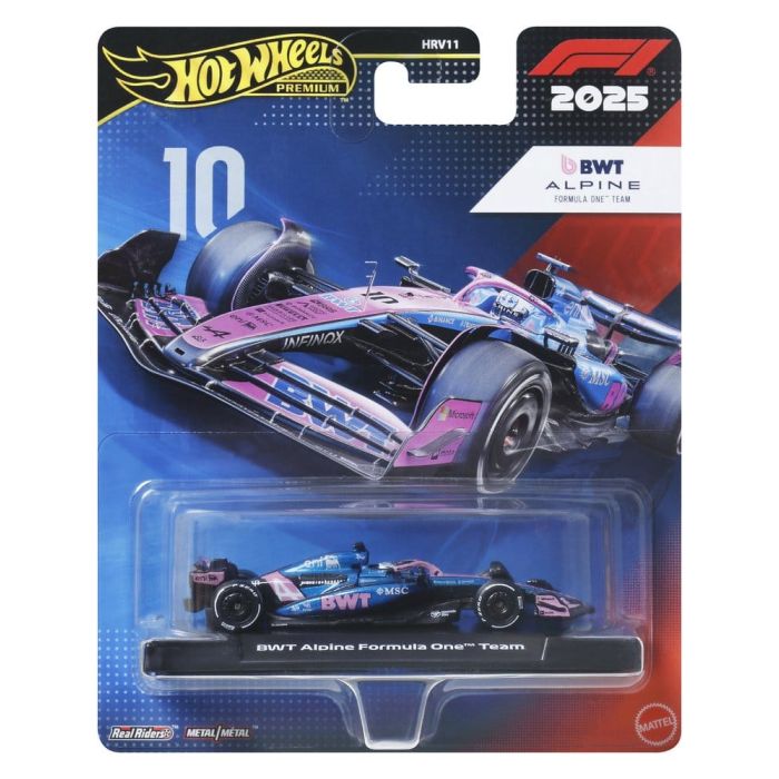 Formula 1 Hot Wheels Premium Die-Cast Vehicle 1:64 Team Alpine: Driver 1