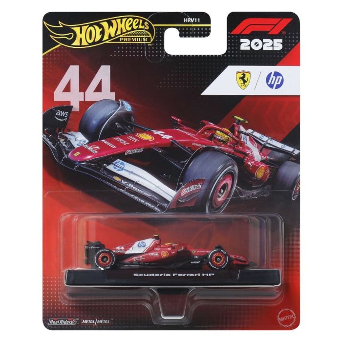 Formula 1 Hot Wheels Premium Die-Cast Vehicle 1/64 Team Ferrari: Driver 1