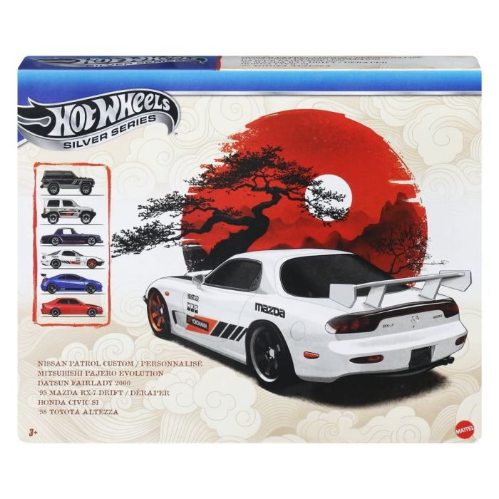 Hot Wheels Silver Series Die-Cast Vehicle 6-Pack 1/64 Streets of Japan