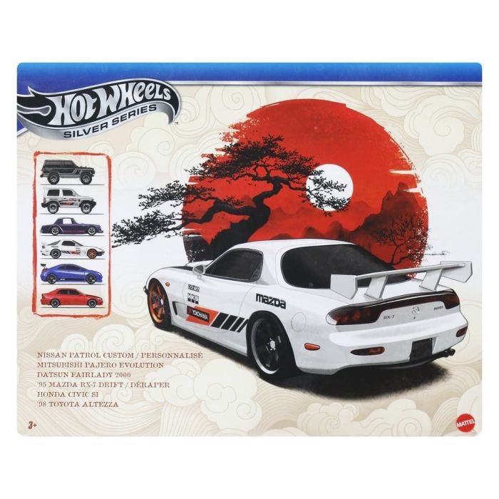 Hot Wheels Silver Series Die-Cast Vehicle 6-Pack 1/64 Streets of Japan