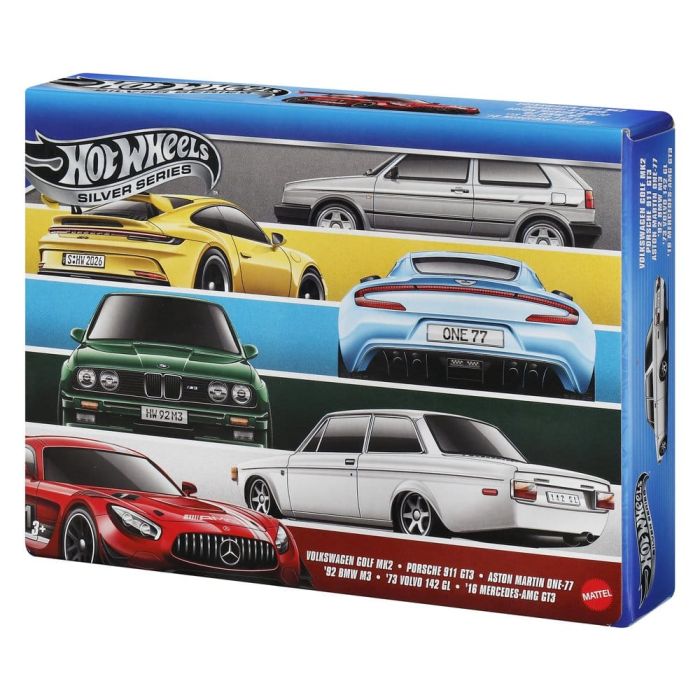 Hot Wheels Silver Series Die-Cast Vehicle 6-Pack 1/64 Euro Style