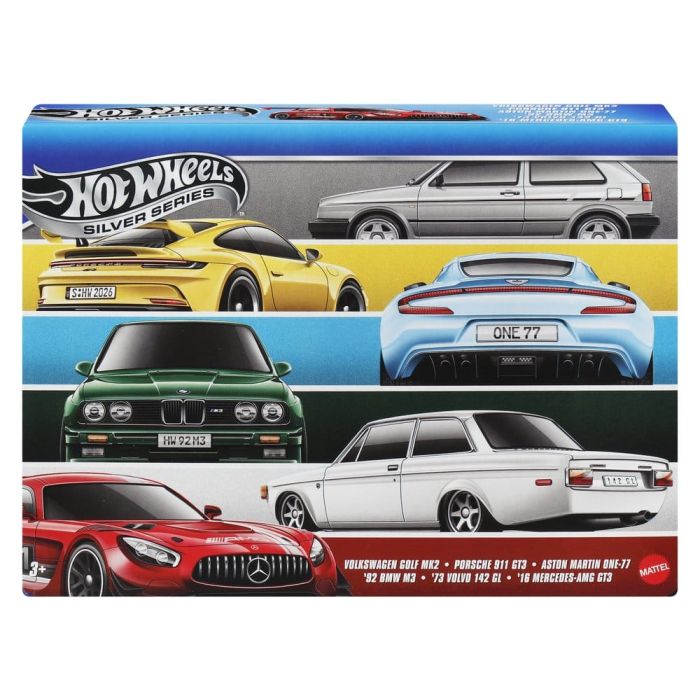 Hot Wheels Silver Series Die-Cast Vehicle 6-Pack 1/64 Euro Style