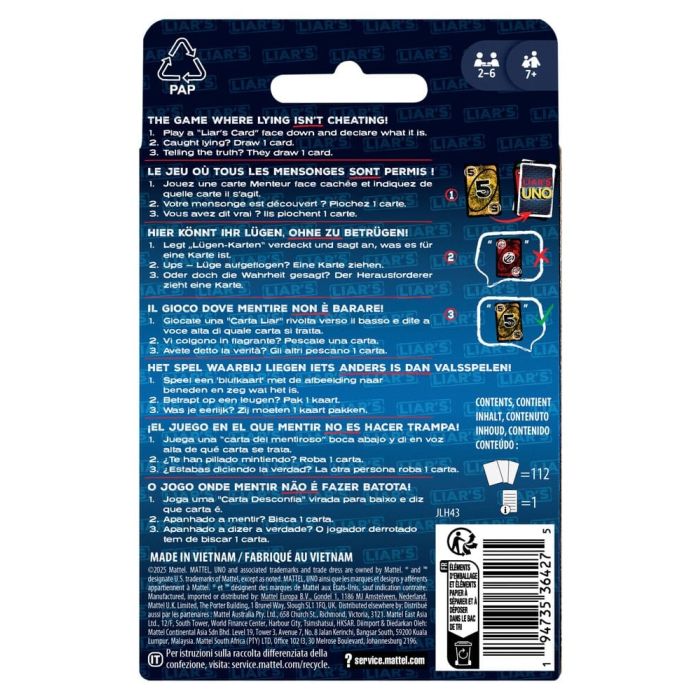 Liar's UNO Card Game