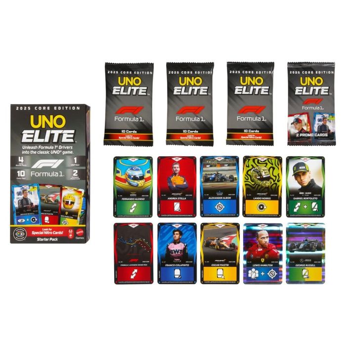 Formula 1 UNO Card Game Elite F1 Starter-Set