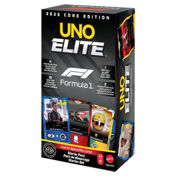 Formula 1 UNO Card Game Elite F1 Starter-Set