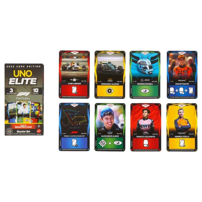 Formula 1 UNO Card Game Elite F1 Booster-Set