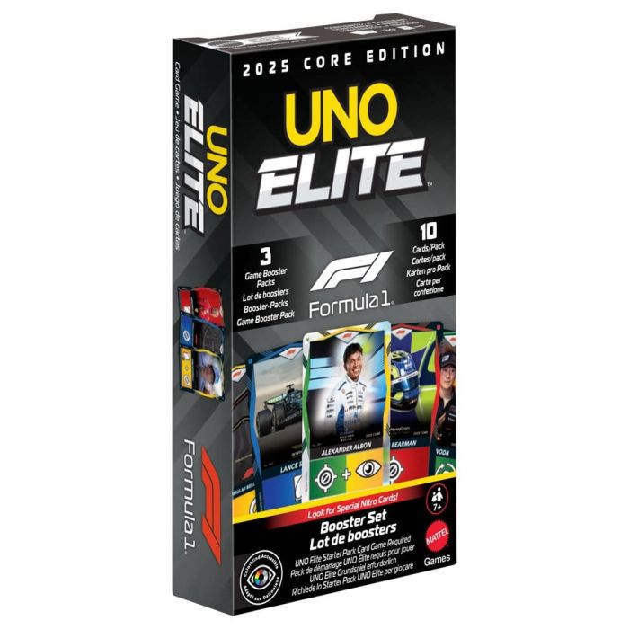 Formula 1 UNO Card Game Elite F1 Booster-Set