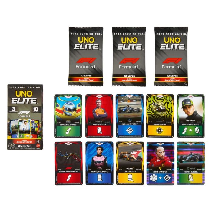 Formula 1 UNO Card Game Elite F1 Booster-Set
