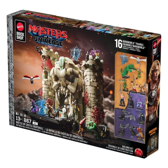 Masters of the Universe Mattel Brick Shop Construction Set Castle Grayskull