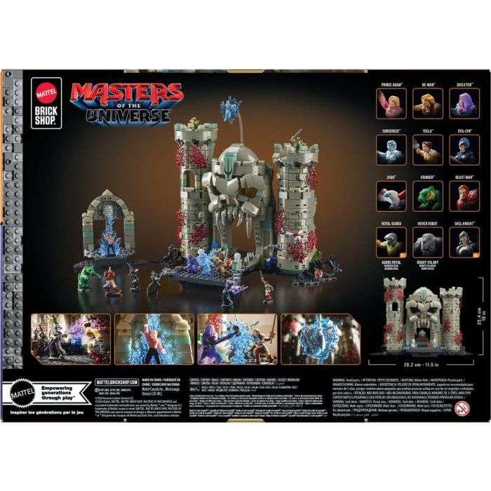 Masters of the Universe Mattel Brick Shop Construction Set Castle Grayskull