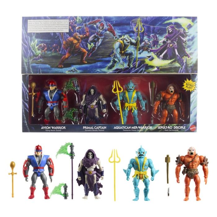 Masters of the Universe Origins Action Figure 4-Pack Battle for Subternia 14 cm