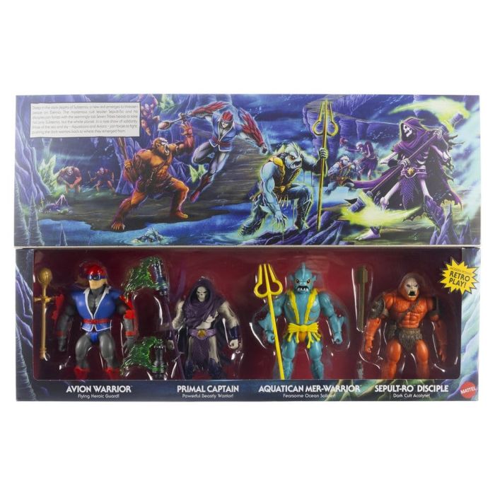 Masters of the Universe Origins Action Figure 4-Pack Battle for Subternia 14 cm